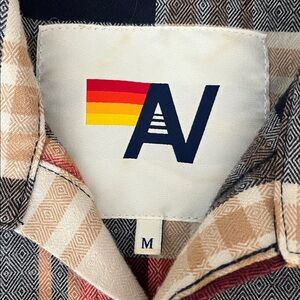 Aviator Nation - Plaid Long-Sleeve Button-Up Shirt - Red Navy Cream